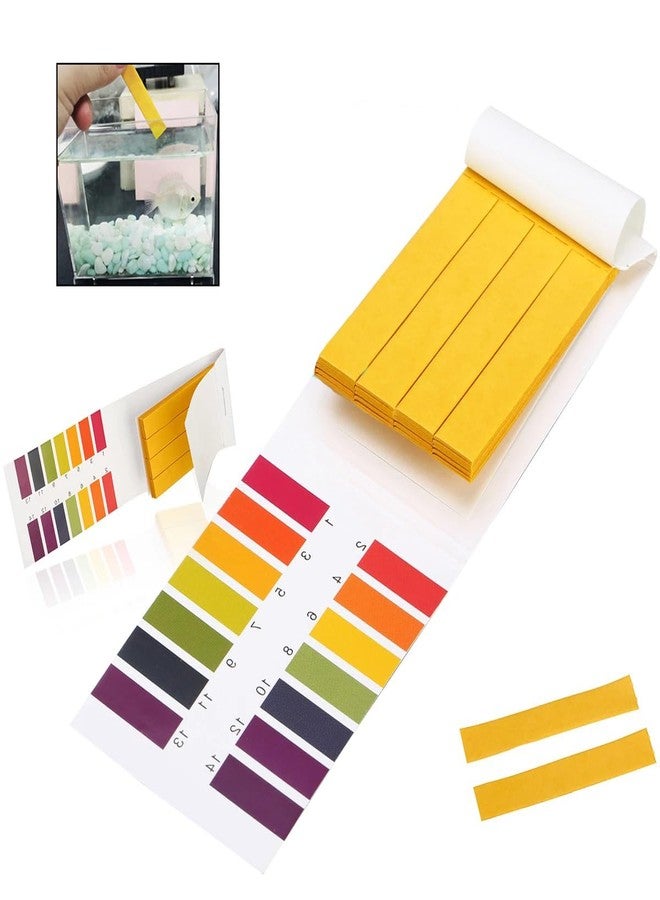 Sage Square Aquarium Ph Paper Strips and Saltwater Aquarium Testing Kit, Ensure healthy aquatic pets with reliable and easy-to-use Ph paper strips. - Image 1